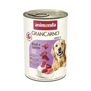 Вологий корм для собак Animonda GranCarno Adult 400 г - яловичина та ягня - masterzoo.ua
