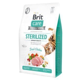 Сухий корм для котів Brit Care Cat Grain Free Sterilized Urinary Health 2 кг - курка - masterzoo.ua