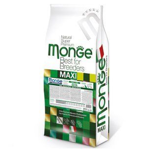 Cухий корм для собак Monge Maxi Adult 15 кг - курка та рис - masterzoo.ua