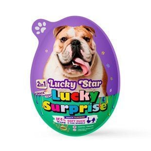 Яйце-сюрприз&nbsp;для собак Lucky&nbsp;Star Ласощі + Іграшка 20 г - качка та тріска - masterzoo.ua