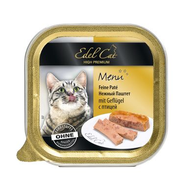 Влажный корм для кошек Edel Cat 100 г (паштет с птицей) - masterzoo.ua
