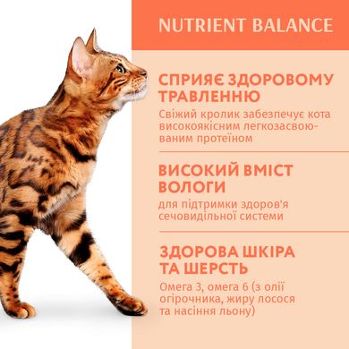 Влажный корм для взрослых кошек Optimeal 85 г (кролик) - masterzoo.ua
