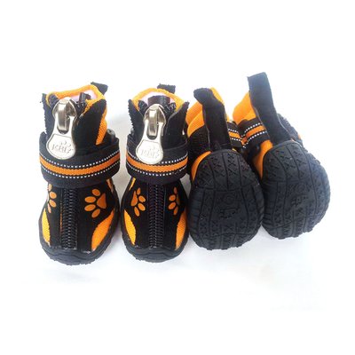 Ботинки для собак Quingdao #4 черные 4 шт - masterzoo.ua