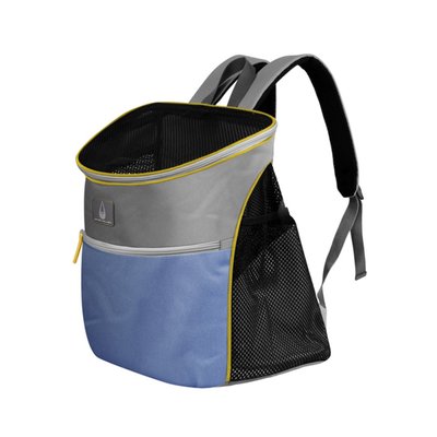 Рюкзак-переноска для котів та собак вагою до 8 кг Collar 35x25x37 см - синій - masterzoo.ua
