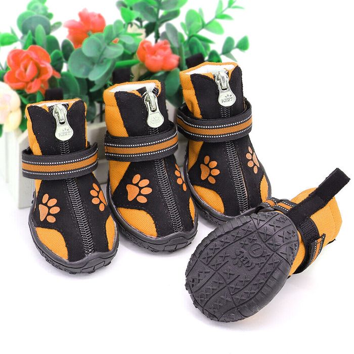 Ботинки для собак Quingdao #4 черные 4 шт - masterzoo.ua