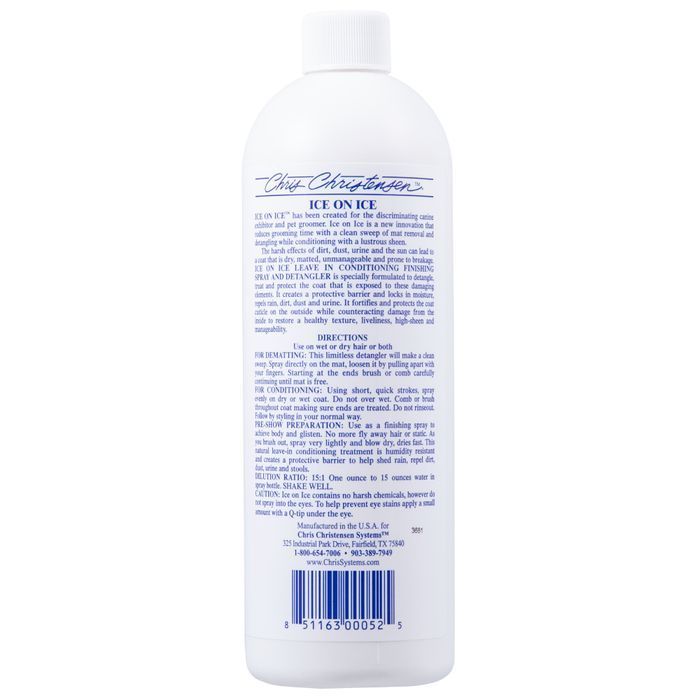 Chris Christensen Ice On Ice Concentrate кондиціонер для котів 473 мл - masterzoo.ua