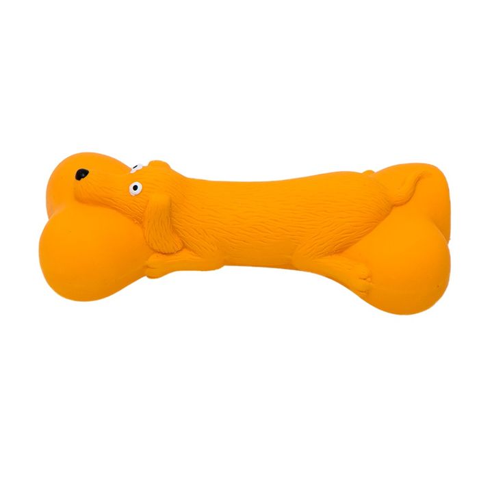 Іграшка для собак Eastland Кісточка з мордою собаки 12 см (латекс) - masterzoo.ua
