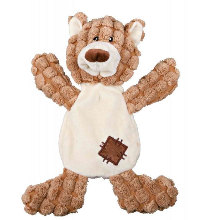 Іграшка Trixie для собак «Ведмедик з латкою» 30 см - masterzoo.ua