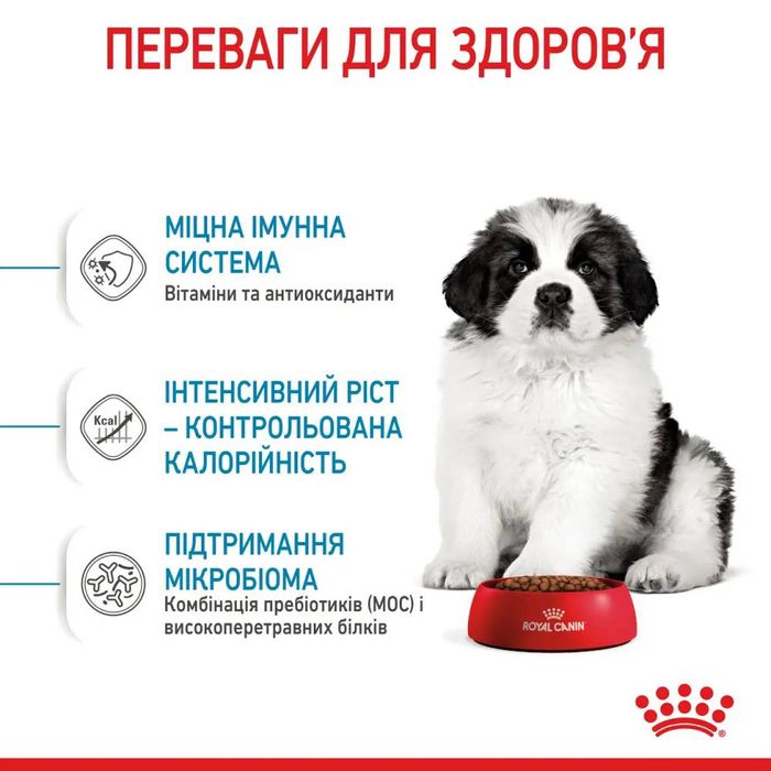 Набір для цуценят Royal Canin Giant Puppy 1 кг + 5 шт Educ 50 г - masterzoo.ua