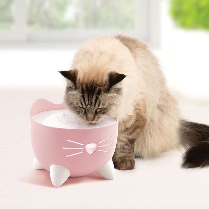 Поилка-фонтан Catit для кошек Pixi пластик розовая 2,5 л - masterzoo.ua