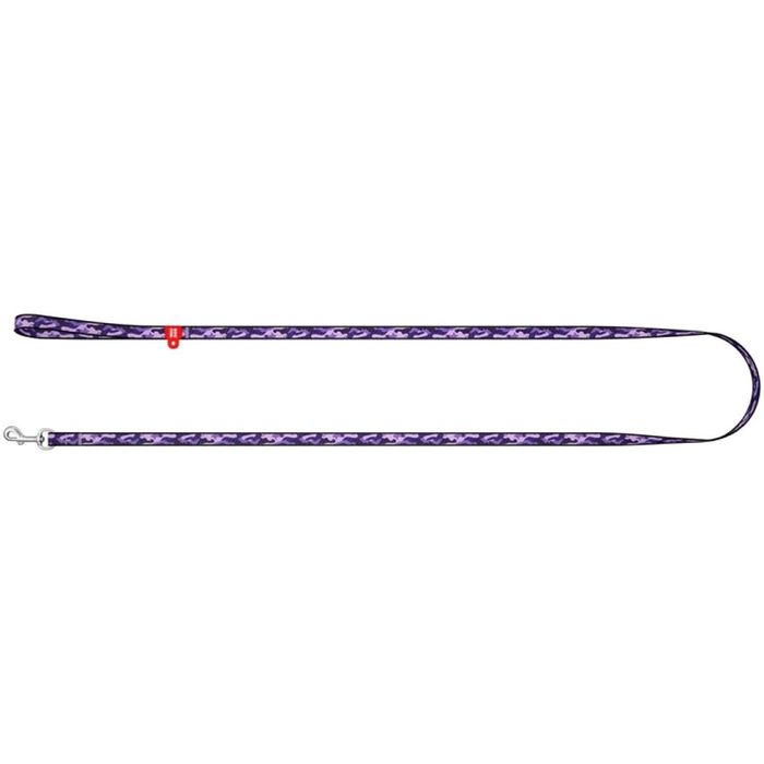 Поводок нейлоновый  для собак Collar WAUDOG Nylon «Фиолетовый камо» L-XXL, 2,5 см х 122 см - masterzoo.ua