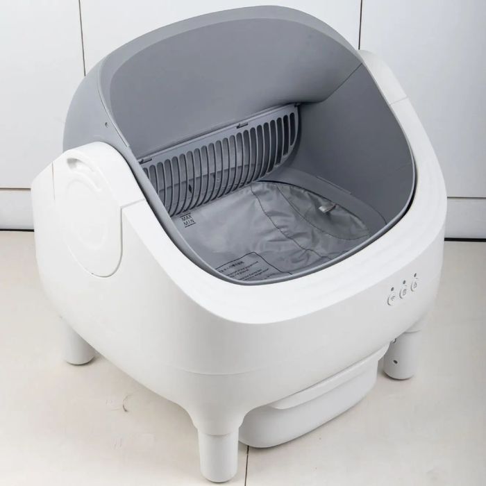 Смарт-лоток для кошек Me&Pet NMP-45 53х45х51 см - бело-серый - masterzoo.ua