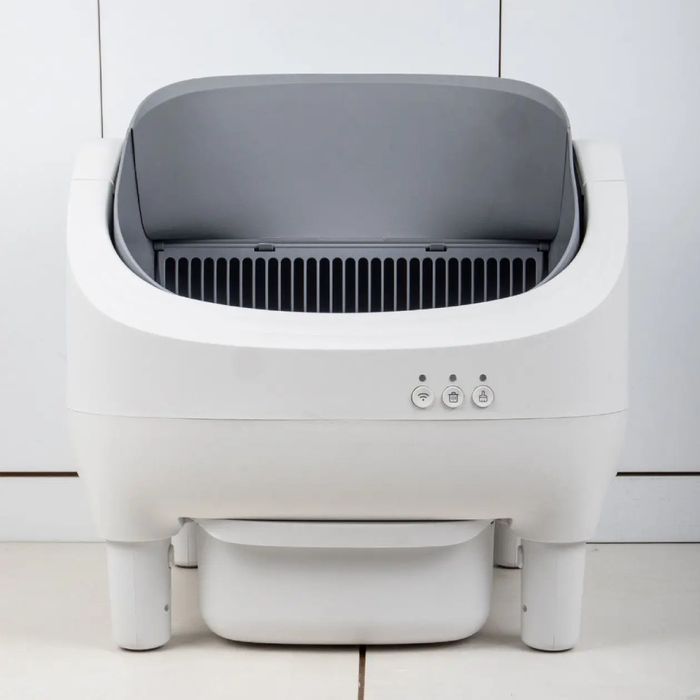 Смарт-лоток для кошек Me&Pet NMP-45 53х45х51 см - бело-серый - masterzoo.ua