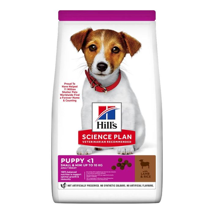 Сухий корм для цуценят Hill’s Science Plan Puppy Smal&Mini 1,5 кг - ягня та рис - masterzoo.ua