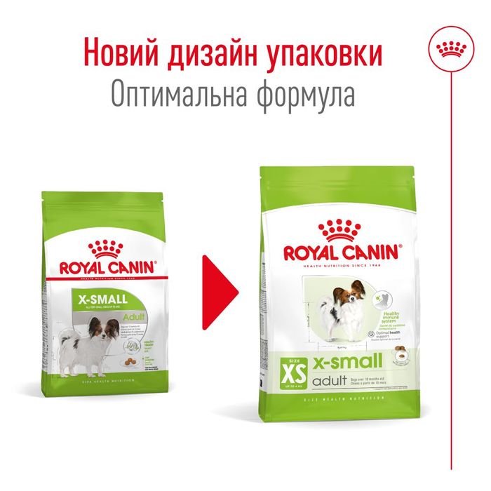 Сухий корм для собак Royal Canin X-Small Adult 500 г - masterzoo.ua