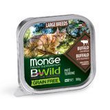 Вологий корм для котів Monge Bwild Grain Free Large Breeds Kitten & Adult 100 г - буйвол - masterzoo.ua