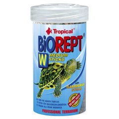 Сухой корм для водоплавающих черепах Tropical в палочках «Biorept W» 100 мл - masterzoo.ua