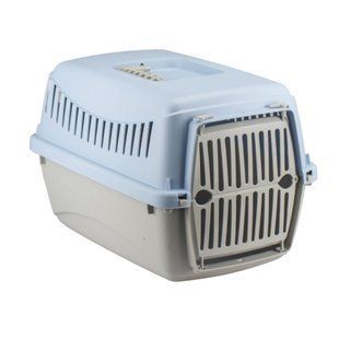 Переноска для собак MP Bergamo Gipsy XS 39х26х25 см - голубой - masterzoo.ua