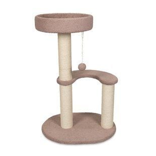 Pet Fun Затишок кігтеточка-комплекс для котів 45х58,5х87,5 см - бежевий - masterzoo.ua