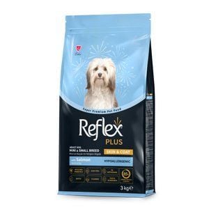 Cухой корм для собак Reflex Plus Skin & Coat Mini & Small Breed Adult 3 кг - лосось - masterzoo.ua