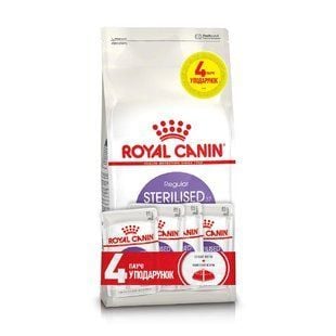 Набір сухого та вологого корму для котів Royal Canin Sterilised 37 2 кг + 4 шт х 85 г - masterzoo.ua
