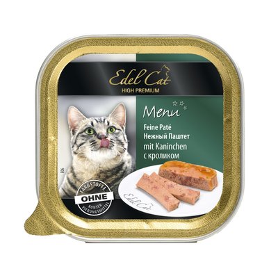 Влажный корм для кошек Edel Cat 100 г (паштет с кроликом) - masterzoo.ua