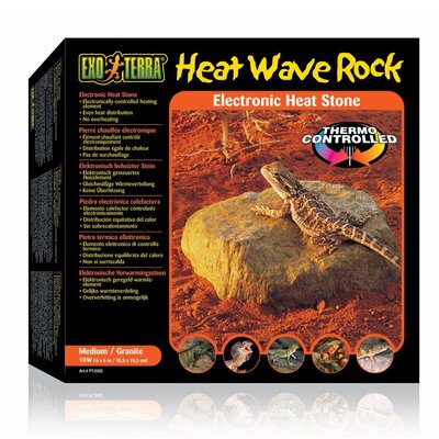 Обігрівач Exo Terra «Heat Wave Rock» Гарячий камінь 10 W, 15 x 15 см - masterzoo.ua