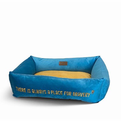 Лежак для собак Noble Pet Albert Bravery Blue 70 х 50 х 22 см - dgs - masterzoo.ua