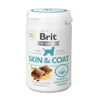 Вітаміни для собак Brit Vitamins Skin and Coat, 150 г - masterzoo.ua