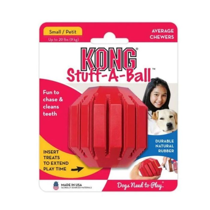 Игрушка для собак мяч-кормушка Kong Stuff-A-Ball 6.4 см S - masterzoo.ua