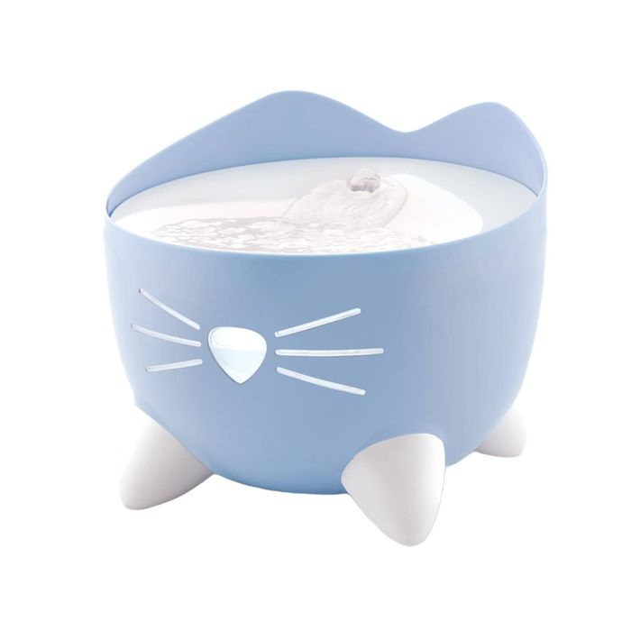 Поилка-фонтан Catit для кошек Pixi пластик голубая 2,5 л - masterzoo.ua