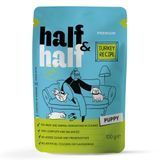 Вологий корм для цуценят Half&Half Puppy 100 г - індичка - masterzoo.ua