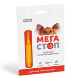 Капли на холку для собак ProVET «Мега Стоп» до 4 кг, 1 пипетка (от внешних и внутренних паразитов)