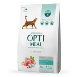 Сухий корм для стерилізованих котів Optimeal 4 кг (індичка та овес)