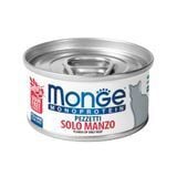Вологий корм для котів Monge Monoprotein Flakes 80 г - яловичина - masterzoo.ua