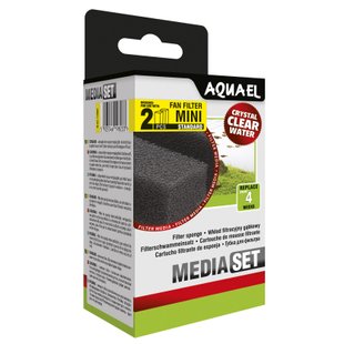 Губка Aquael «Media Set Standard» 2 шт. (для внутрішнього фільтра Aquael FAN-mini Plus) - masterzoo.ua