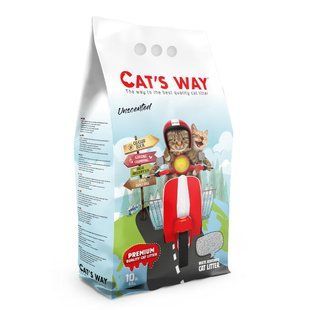 Наповнювач бентонітовий для котячого туалету Cat's Way 10 л - без аромату - masterzoo.ua