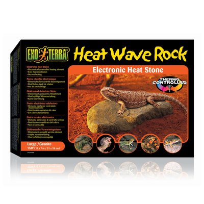 Обігрівач Exo Terra «Heat Wave Rock» Гарячий камінь 15 W, 31 x 18 см - masterzoo.ua