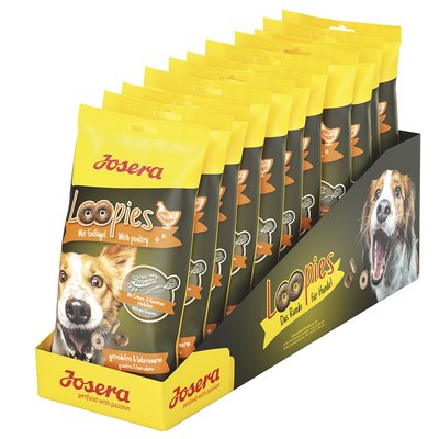 Набор лакомств Josera Loopies для собак с птицей 7+4 шт/150 г - masterzoo.ua