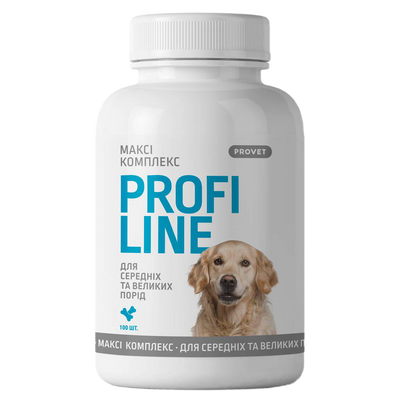 Витамины для собак ProVET Profiline Макси Комплекс 100 таблеток - masterzoo.ua