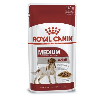 Вологий корм для дорослих собак середніх порід Royal Canin Medium Adult 140 г (домашня птиця) - masterzoo.ua