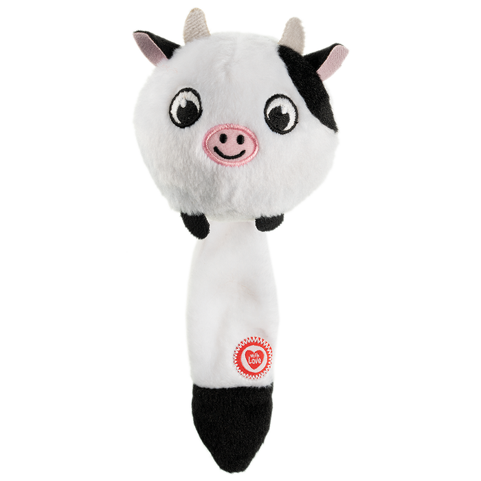М'яка іграшка для собак GimDog Корова 25,4 см - masterzoo.ua