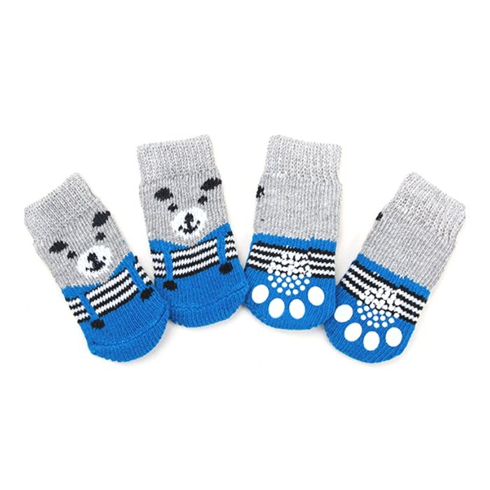 Шкарпетки для собак YIWU Non Skid сині M - masterzoo.ua