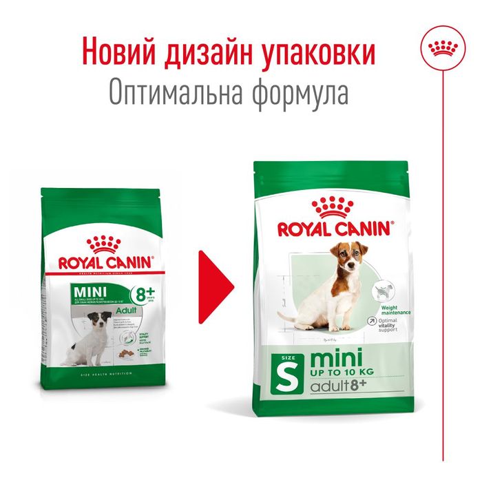 Сухий корм для собак Royal Canin Mini Adult 8+, 800 г - masterzoo.ua