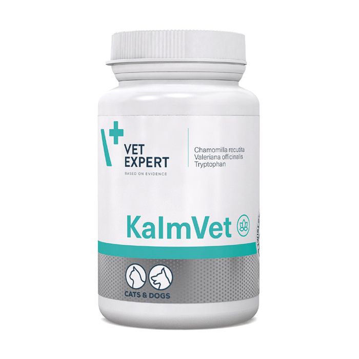Пищевая добавка для уменьшения стресса у котов и собак Vet Expert KalmVet, 60 капсул - masterzoo.ua