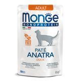 Вологий корм для котів Monge Monoprotein Pate Adult 85 г - качка - masterzoo.ua