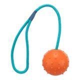 Trixie Ball on Rope іграшка для собак 6 см - помаранчевий - masterzoo.ua