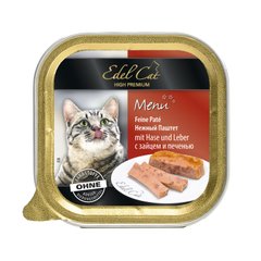 Вологий корм для котів Edel Cat 100 г (паштет з зайцем та печінкою) - masterzoo.ua