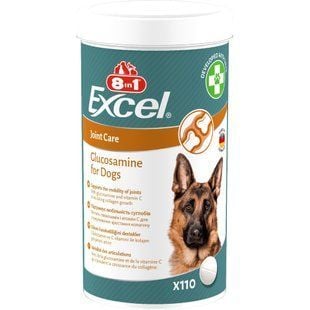 8in1 Excel Glucosamine Joint Care витамины для собак 110 шт - masterzoo.ua