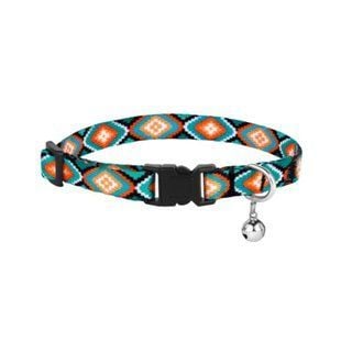 Barksi Urban Ромбы нейлоновый ошейник для кошек XS - разноцветный - masterzoo.ua